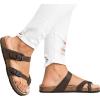 Women’s Double Strap Cork Sole Slide Sandal Buckle