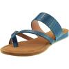Womens Flip Flop Thong Open Toe Low Heel Cut Out Summer Beach Leather Sandals