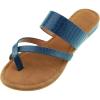 Womens Flip Flop Thong Open Toe Low Heel Cut Out Summer Beach Leather Sandals