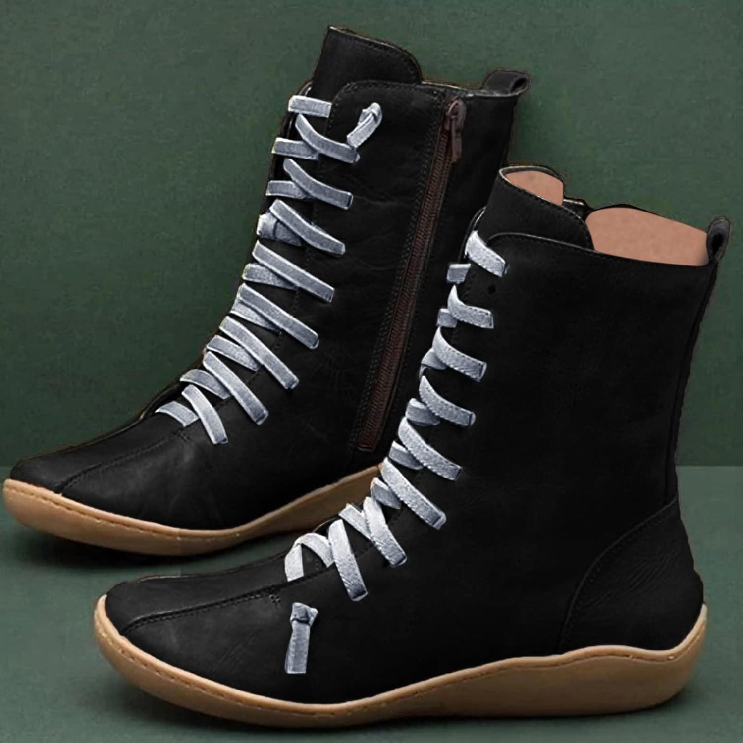 imageBottes Femme pour Western Hiver Moto Cheval Cuissarde Bottine Confort Chic Bottines Disco Equitation Santiag Talon Classique Vintage Boots Cowgirl Fantaisie ChaussureNoir