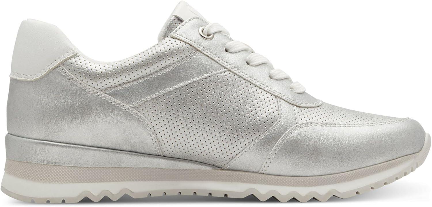 imageMARCO TOZZI Baskets Plates Femme Vganes LoisirsLt Grey Met C