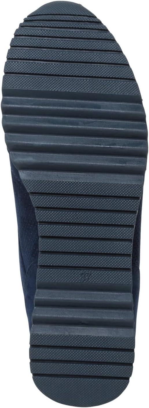 imageMARCO TOZZI Baskets Plates Femme Vganes LoisirsMarine Navy Comb