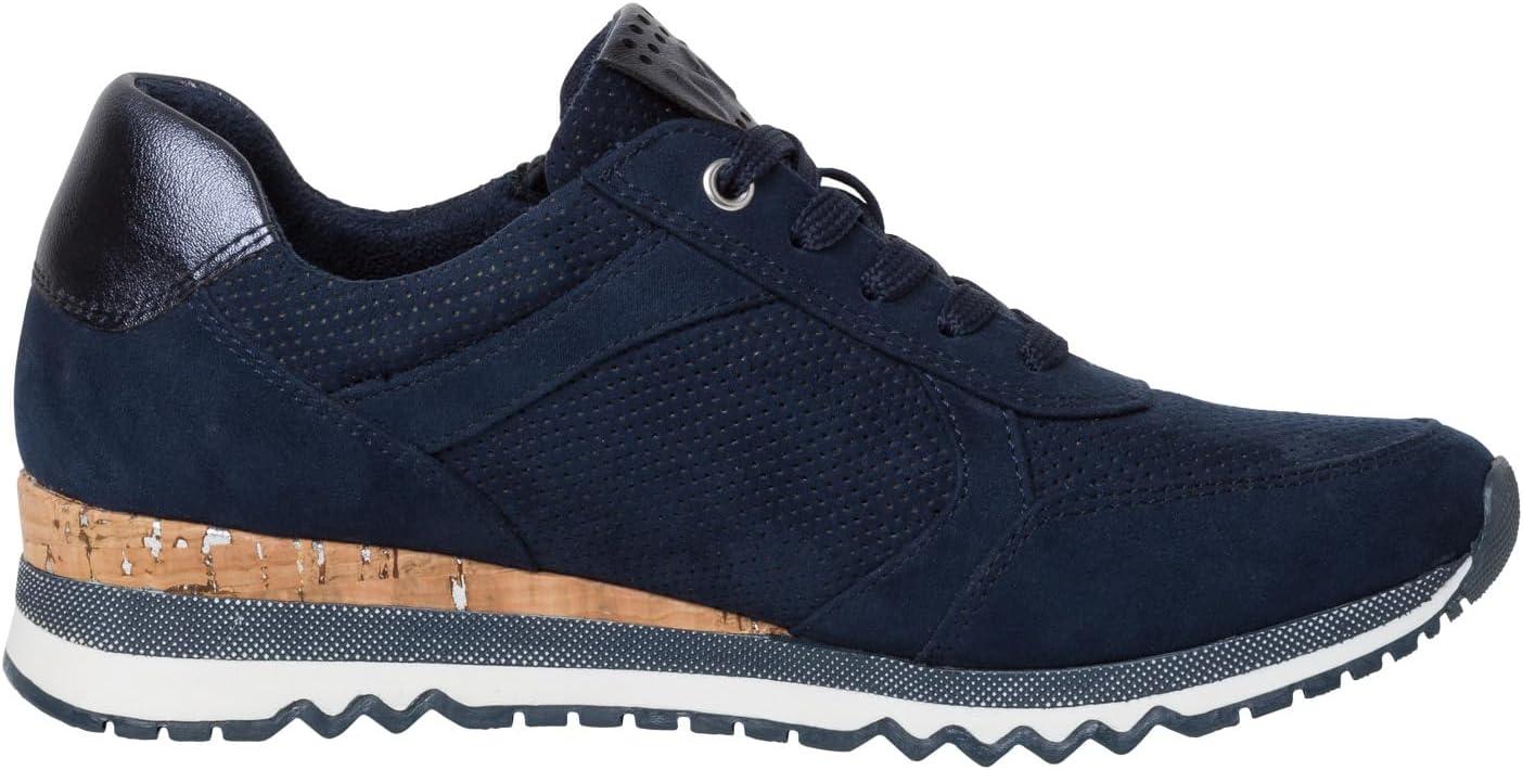 imageMARCO TOZZI Baskets Plates Femme Vganes LoisirsMarine Navy Comb