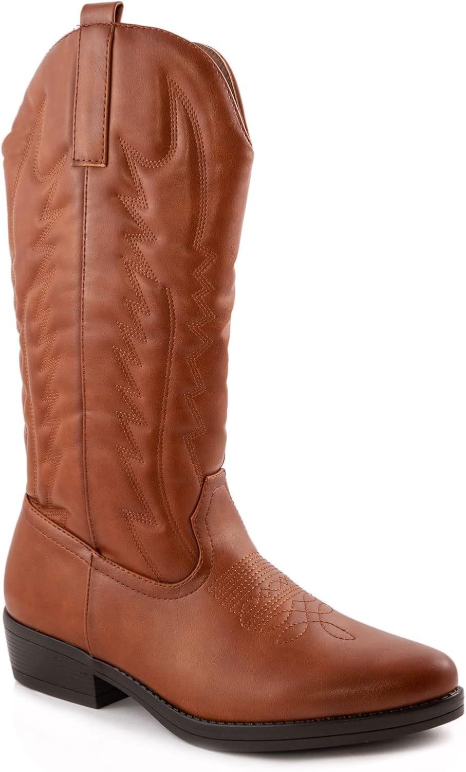 imageToocool Bottes Femme Texani Cowboy Western camperos Chaussures Hiver 2C8X9003Ml155 Camel