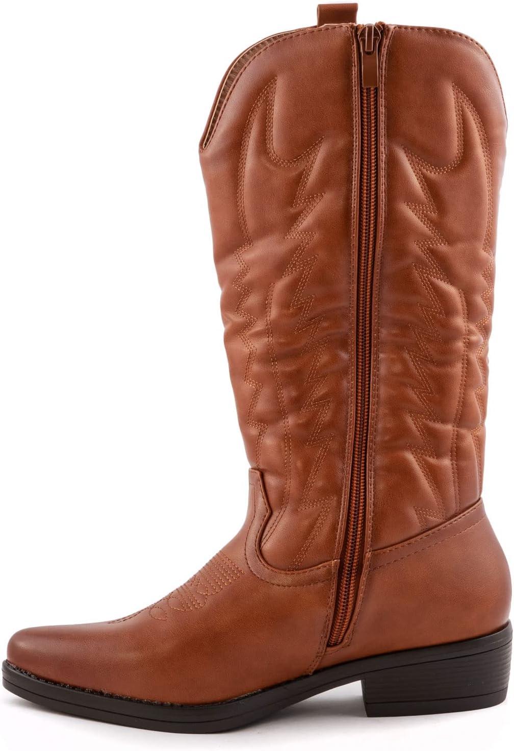 imageToocool Bottes Femme Texani Cowboy Western camperos Chaussures Hiver 2C8X9003Ml155 Camel