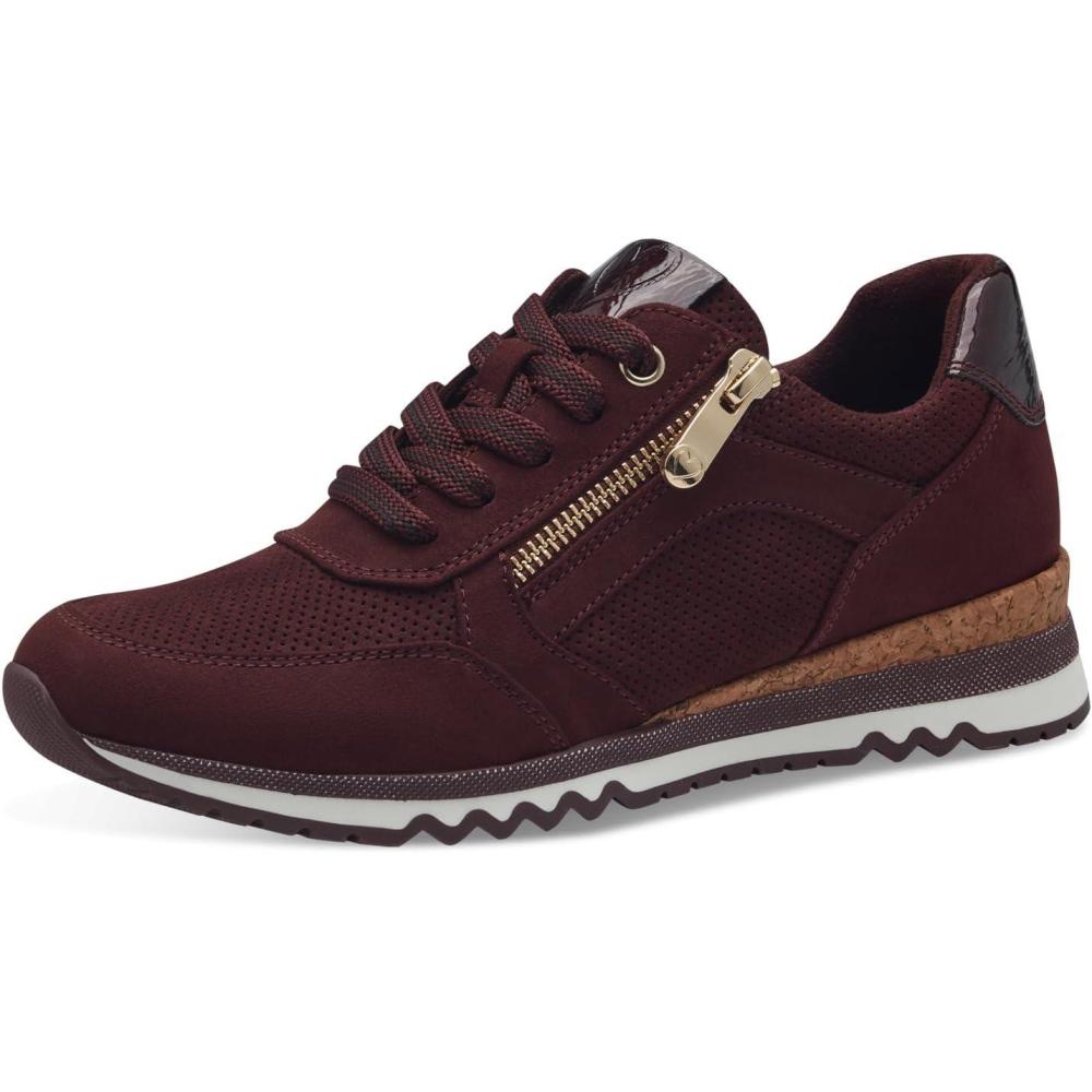 imageMARCO TOZZI Baskets Plates Femme Vganes LoisirsBordeaux Comb
