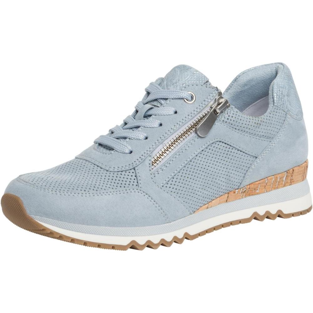 imageMARCO TOZZI Baskets Plates Femme Vganes LoisirsLt Blue Comb