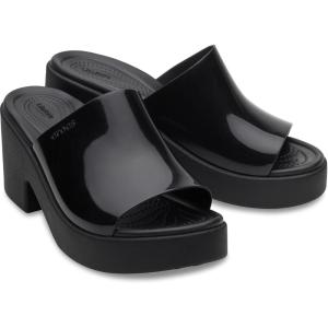 Crocs Femme Brooklyn Heels Sandale à Talon(Noir Métallisé)