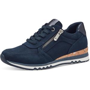 MARCO TOZZI Baskets Plates Femme Véganes Loisirs(Bleu Marine)