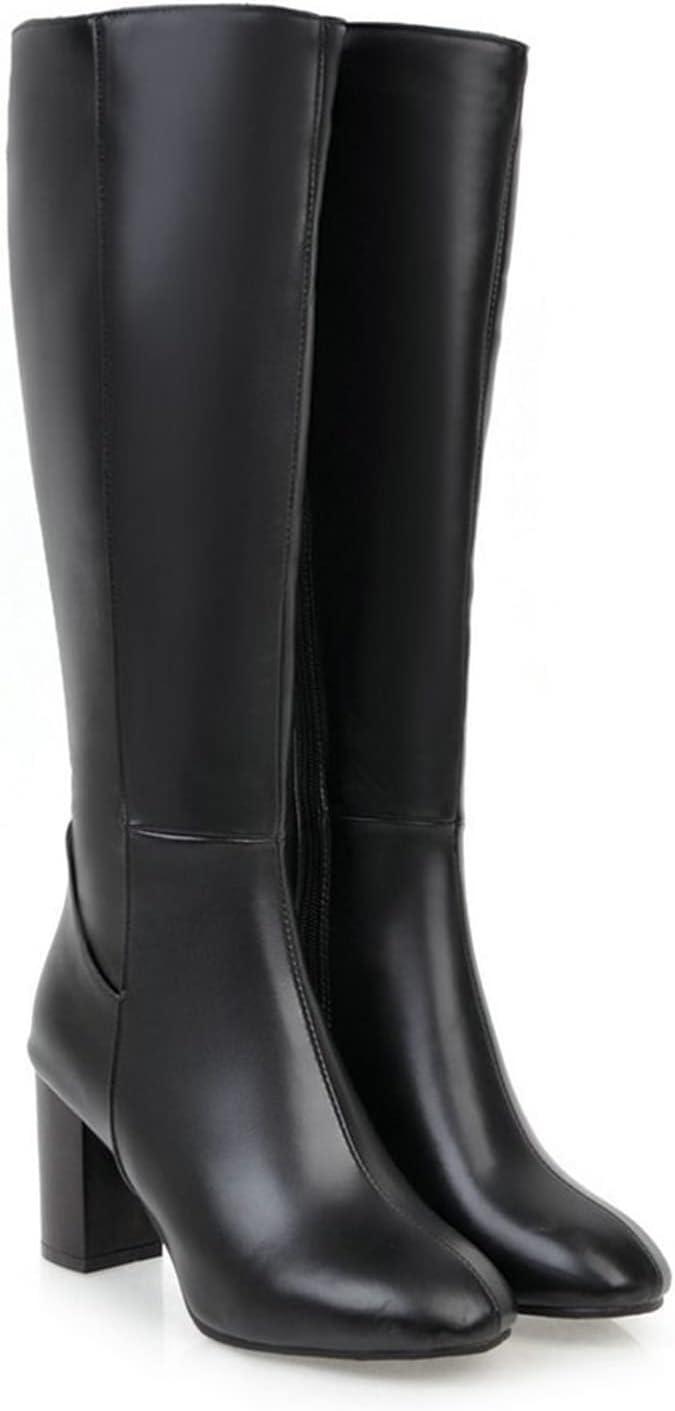 imageBottes Hautes Genoux Femme Classiques Botte Equitation pour Femmes Bottes de Cowboy Confortables Tirer Sur Les Boots DHiver DAutomne Bottines Western Chaussure Vintage Mode Cuir Women Shoes01 le Noir