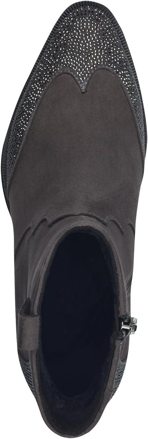 imageMARCO TOZZI Femme Bottines Zippes 22534043 Botte de WesternGris Fonc