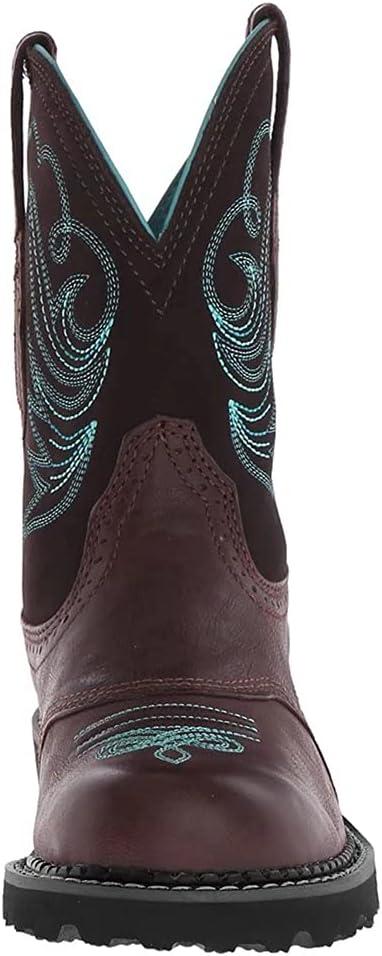 imageSWZEC Bottes Cowboy Femme Mode Broderie Classique Cowgirl Bottines Western Vintage Casual Bottines Hiver 3542Marron Bleu