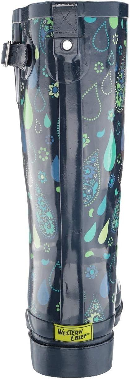imageWestern Chief Femme Waterproof Printed Tall Rain Boot Botte de PluieCachemire Verseur