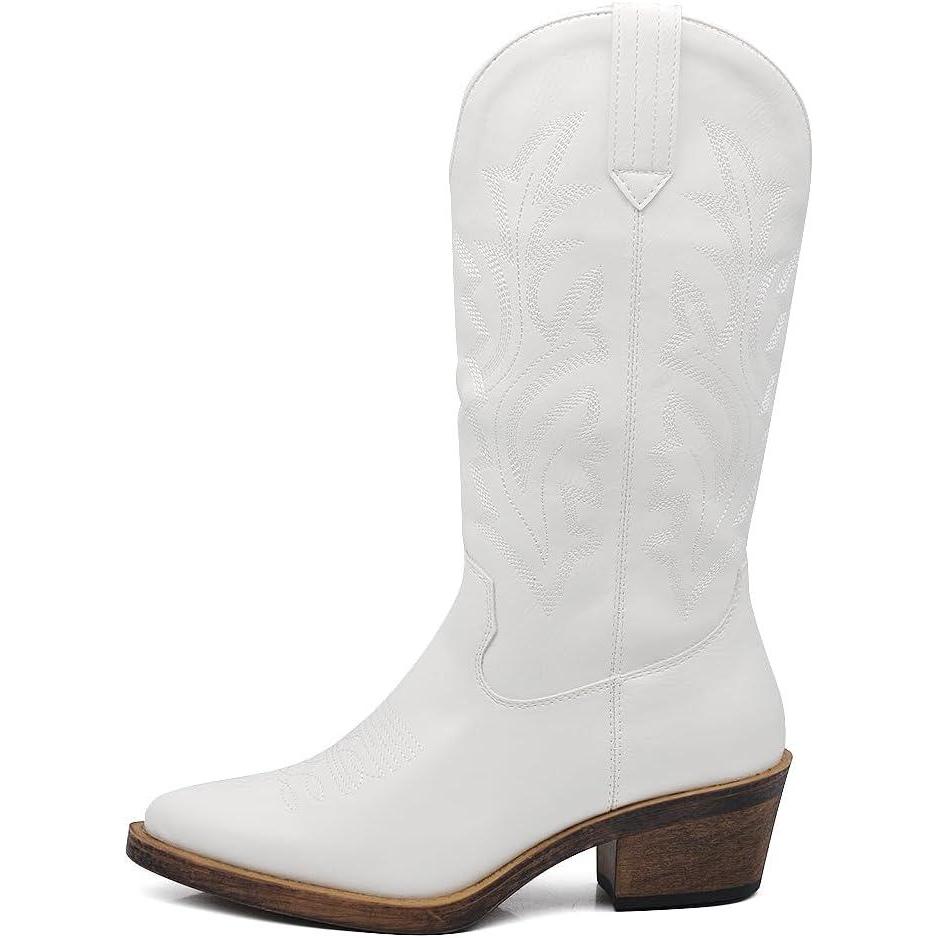 imageTexani DT16 Cowboy Western Bottes pour femme Blanc 1950 blanc rembourr676 Blanc
