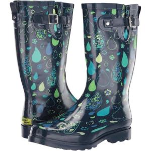 Western Chief Femme Waterproof Printed Tall Rain Boot Botte de Pluie(Cachemire Verseur)