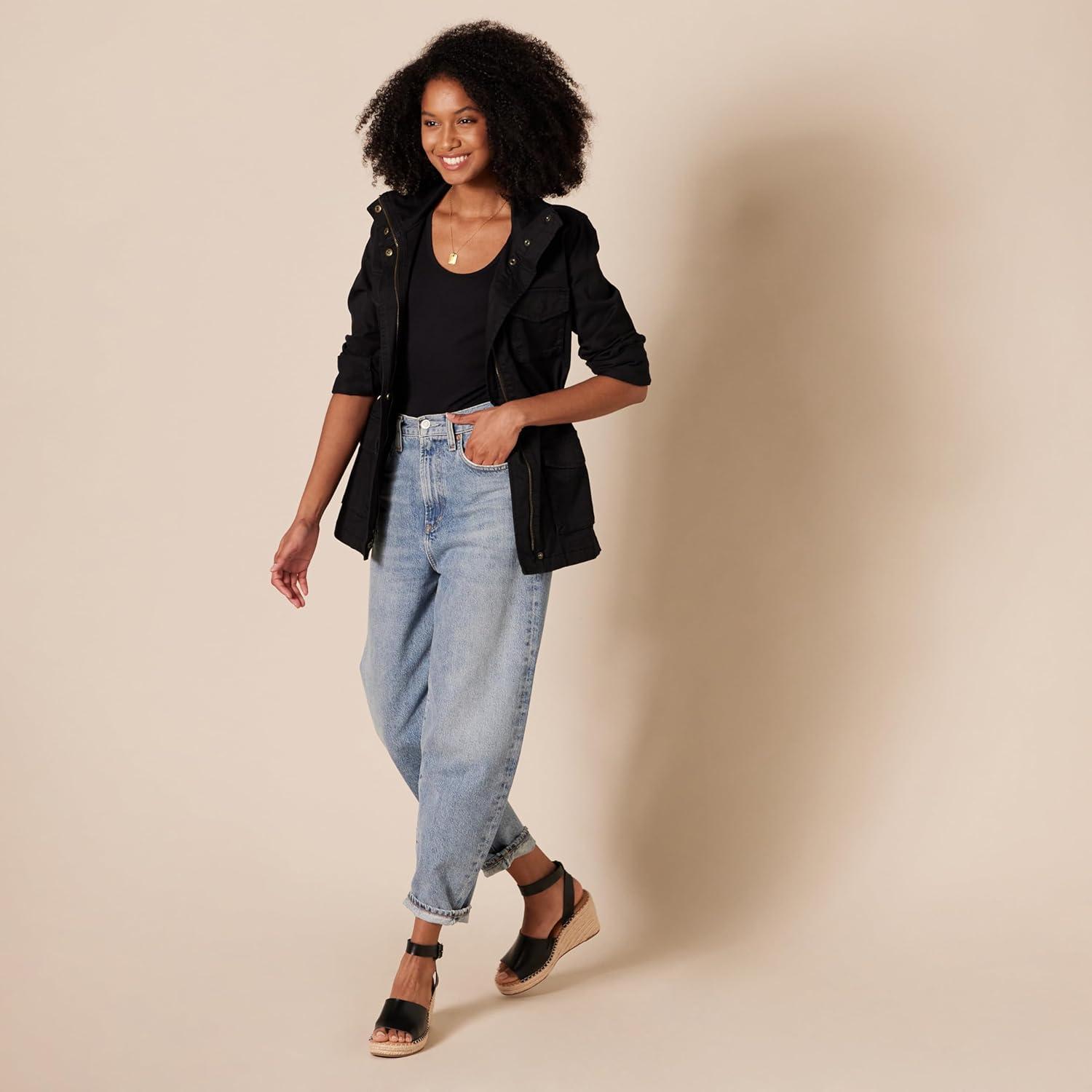 imageAmazon Essentials Sandale Espadrille Compense Confortable FemmeNoir