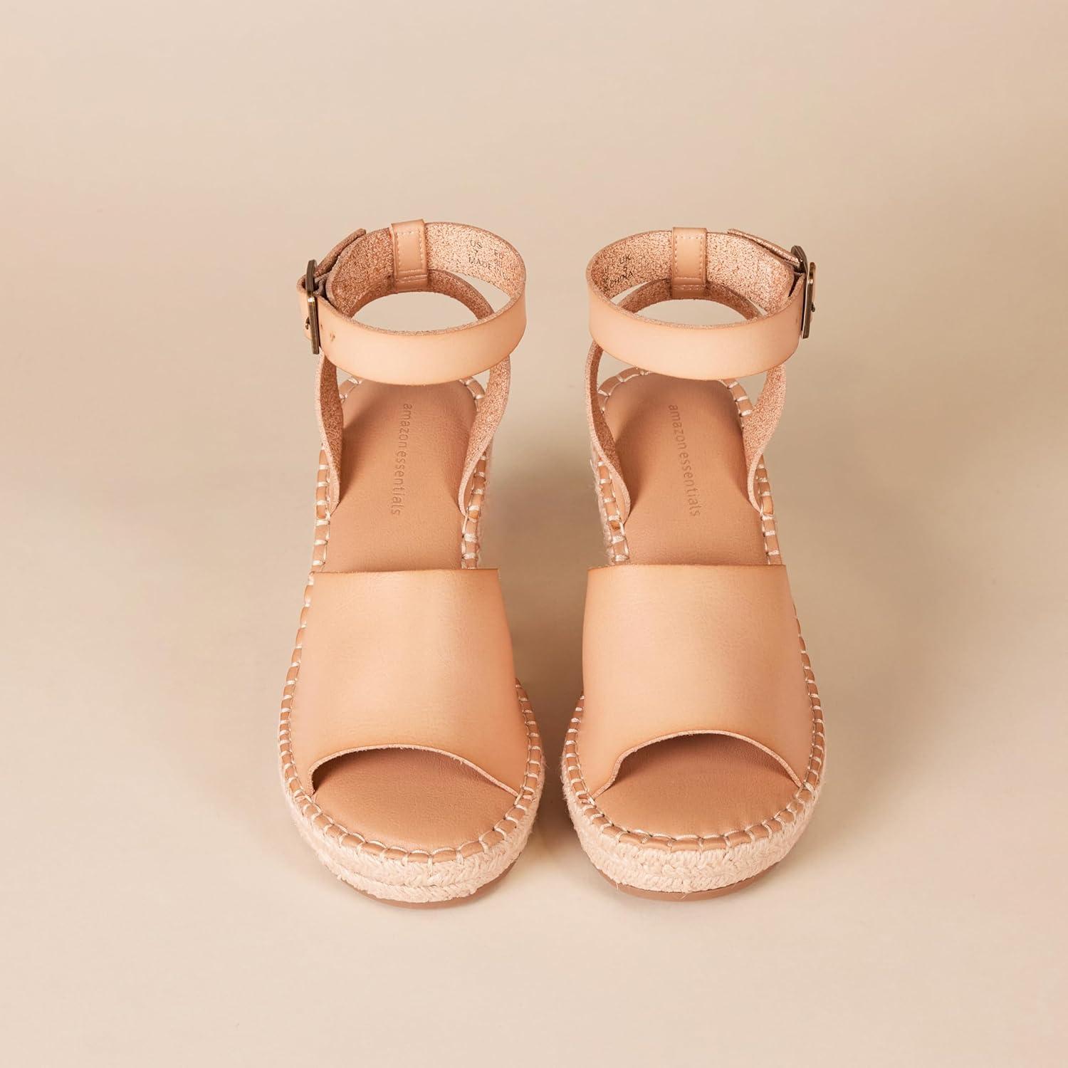 imageAmazon Essentials Sandale Espadrille Compense Confortable FemmeRose Blush