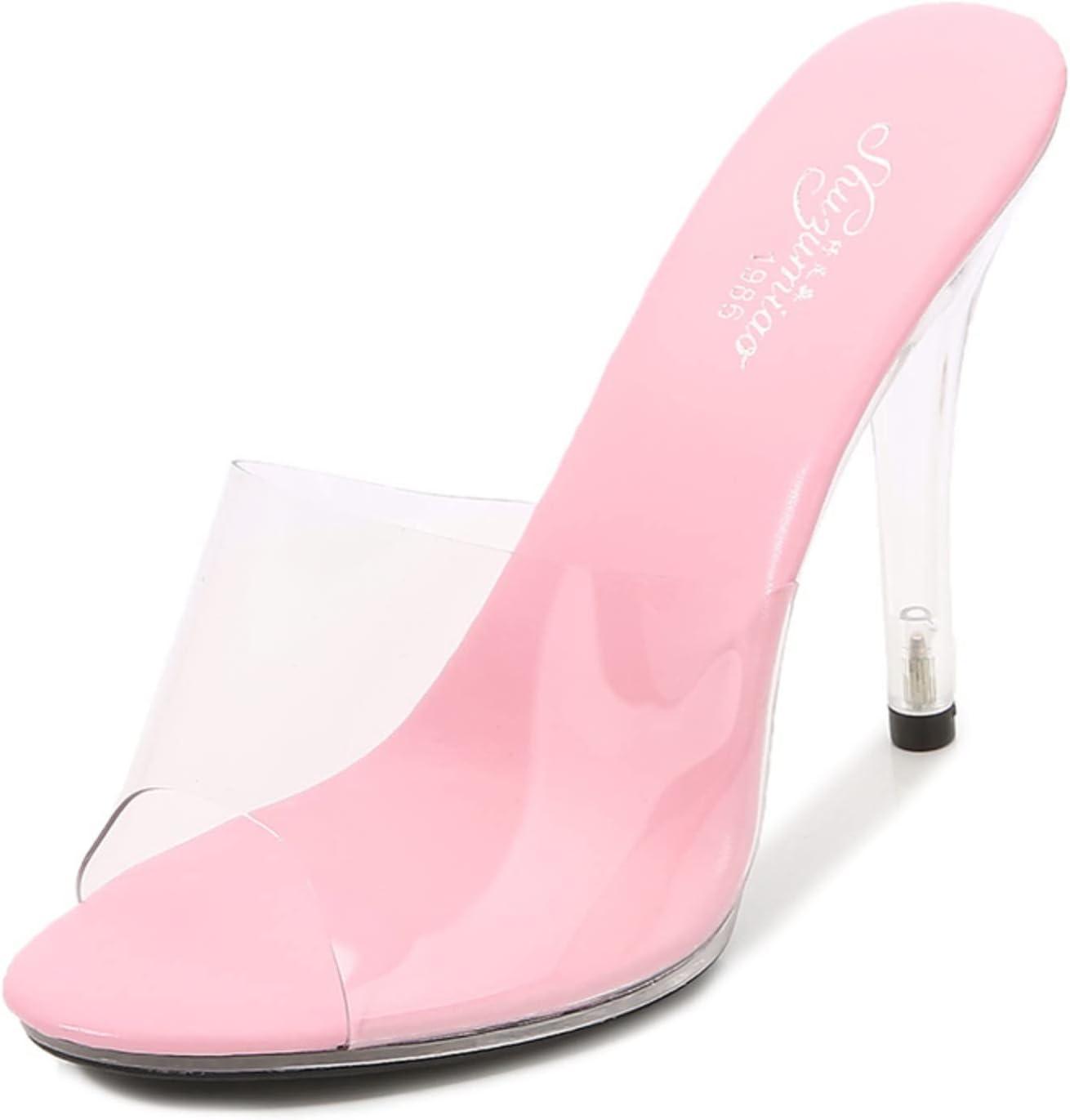 imageSandales Femme Sexy Talons Hauts Sandales Transparentes Chaussures t De Piscine Plage Sandales Sandales Et Mules Pour Femme Tong Compensee Sandales Pour La Plage LextrieurRose