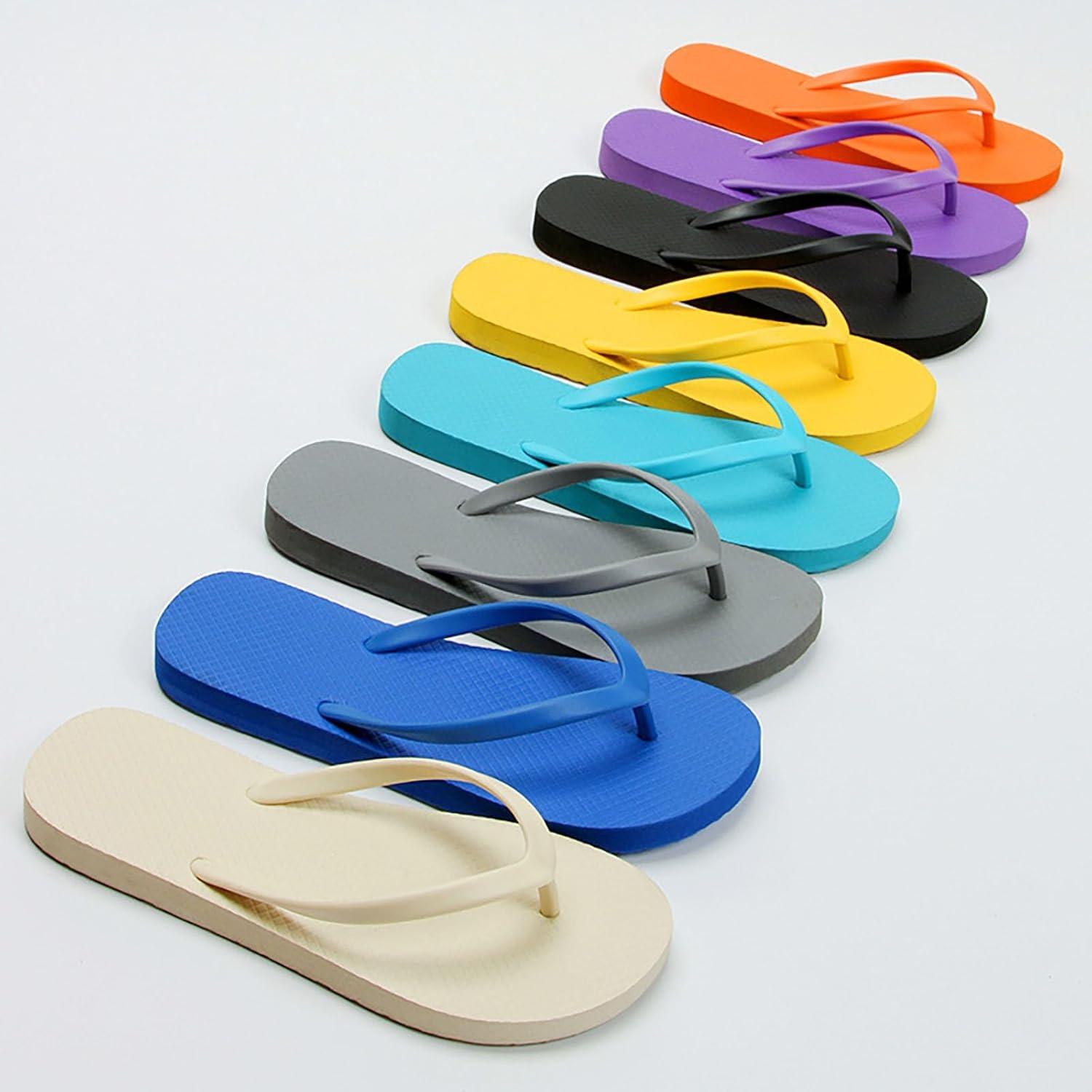 imageTongs pour Femmes Pantoufles de Douche pour Femmes Sandales Plates adaptes la Salle de Bain dt la Plage Piscine Tongs lgres et Basiques en Chaussures Scurit FemmesBeige