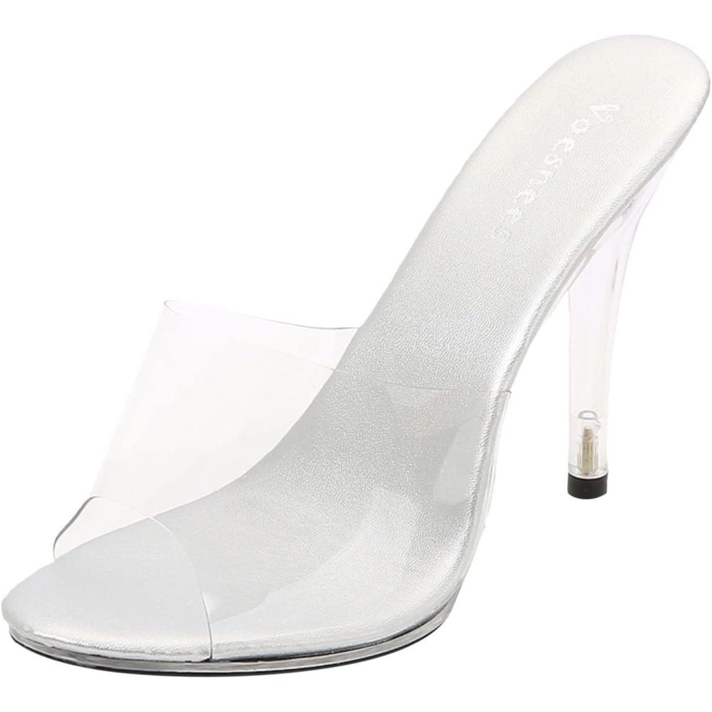 imageSandales Femme Sexy Talons Hauts Sandales Transparentes Chaussures t De Piscine Plage Sandales Sandales Et Mules Pour Femme Tong Compensee Sandales Pour La Plage LextrieurArgent