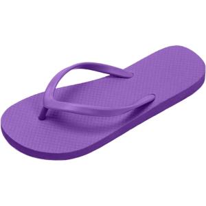 Tongs pour Femmes, Pantoufles de Douche pour Femmes, Sandales Plates adaptées à la Salle de Bain d&rsquo;été, à la Plage, Piscine, Tongs légères et Basiques en Chaussures Sécurité Femmes(Violet)