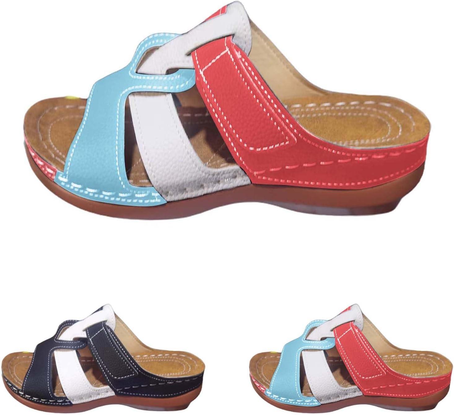 imageGenerico Sandales plates pour femme dt lgantes ouvertes 2025 Sandales plates respirantes souples de randonne dt confortables Sandales antidrapantes lgres pour printemps tNoir