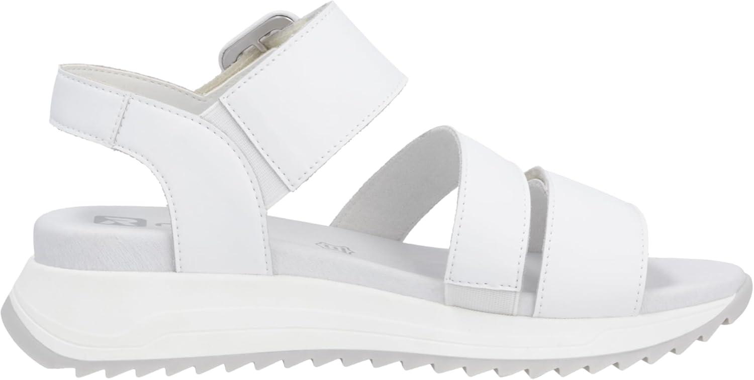 imageRieker W2950 Sandales compensesFemmeBlanc
