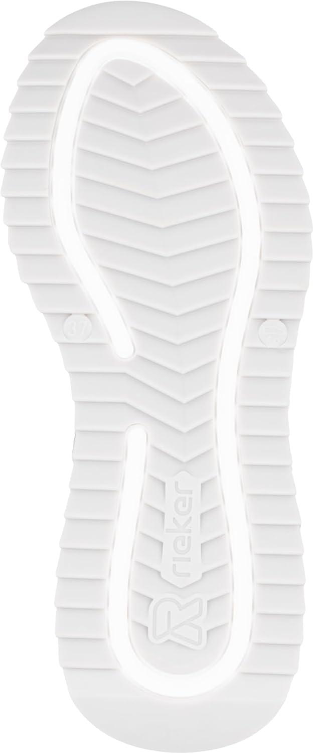 imageRieker W2950 Sandales compensesFemmeBlanc
