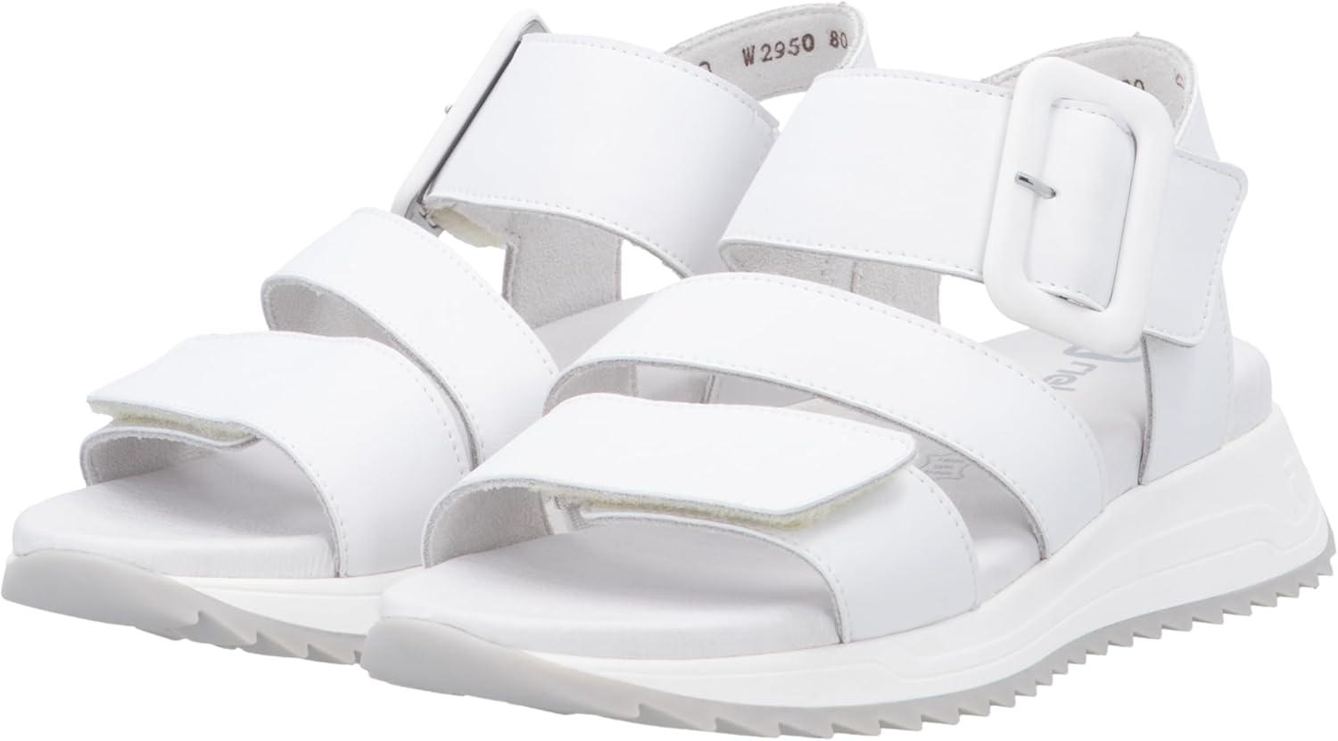 imageRieker W2950 Sandales compensesFemmeBlanc