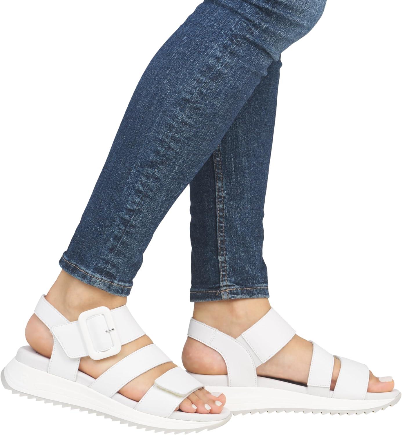 imageRieker W2950 Sandales compensesFemmeBlanc