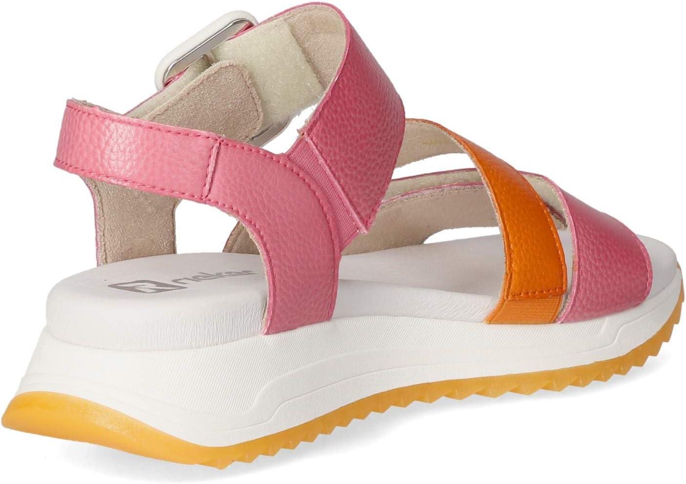 imageRieker W2950 Sandales compensesFemmeRose