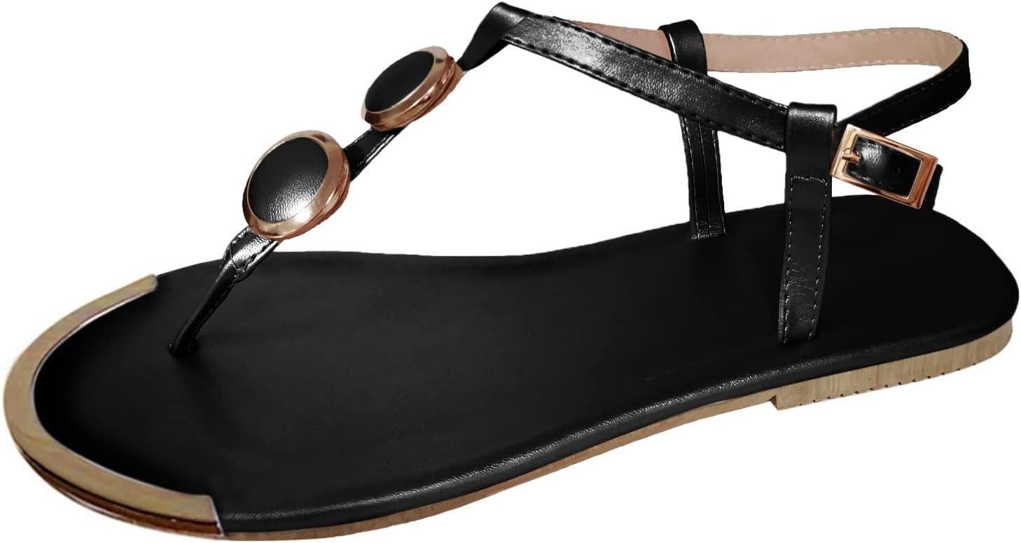 imageSandales CompensEs Pour Femme Classiques Piscine Plage Sandales Claquette Femme T Sandale Femme Cuir Sandales Plates Toe Comfy Chaussures Mules Talon Haut Tongs Pantoufles DContractEs
