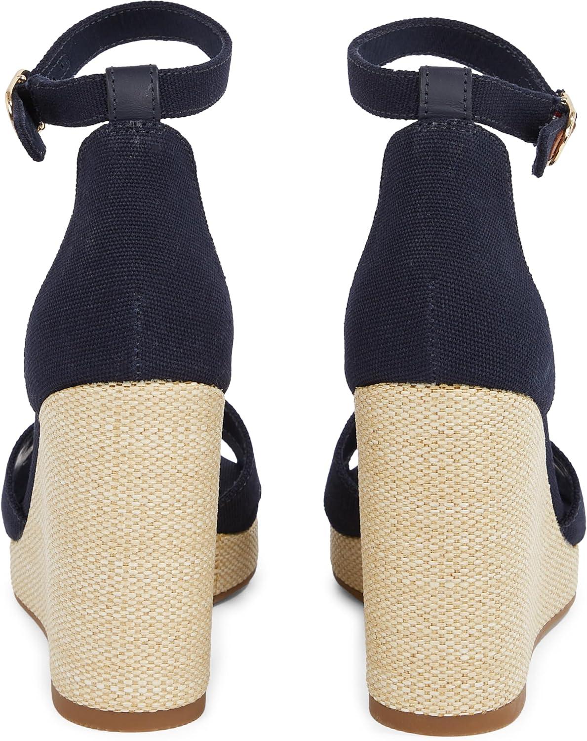 imageTommy Hilfiger Femme Flag High Wedge Espad Crisscross Fw0fw08661 Espadrilles compensesBlue Space Blue
