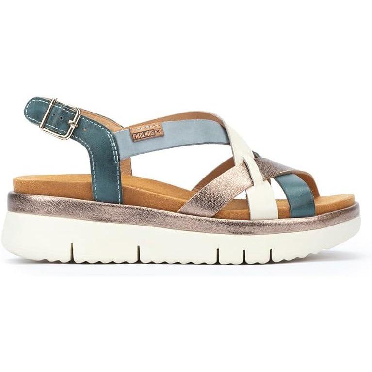 imagePikolinos Sandales Semelles compenses en Cuir Palma pour FemmeRiver