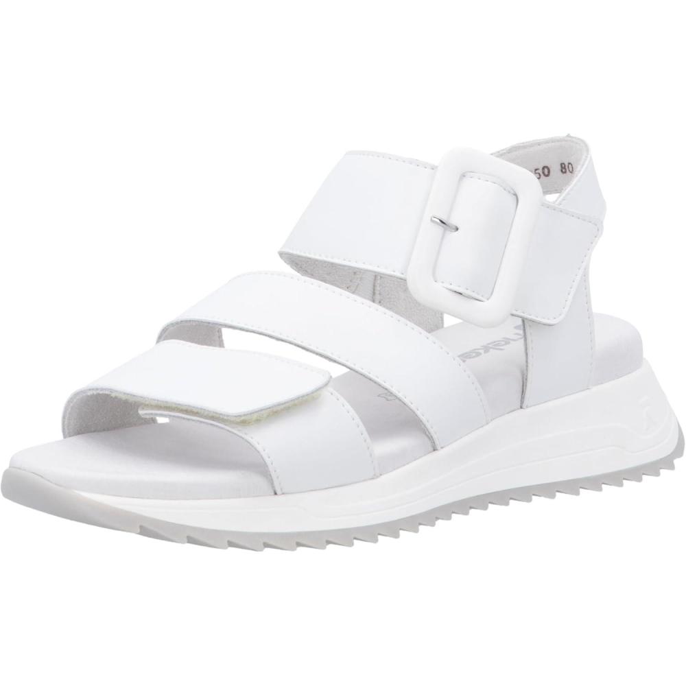 imageRieker W2950 Sandales compensesFemmeBlanc