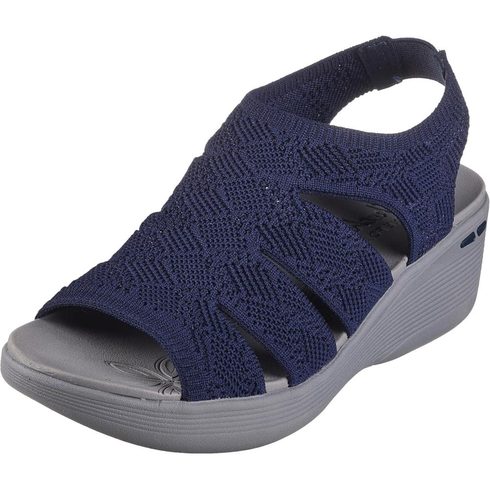 imageSkechers Pierlite Memory Maker Sandale caleFemmeBleu Marine