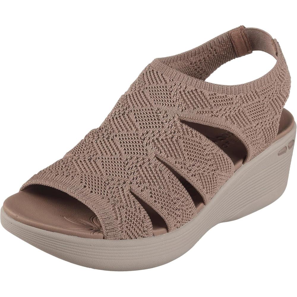 imageSkechers Pierlite Memory Maker Sandale caleFemmeMarron Beige