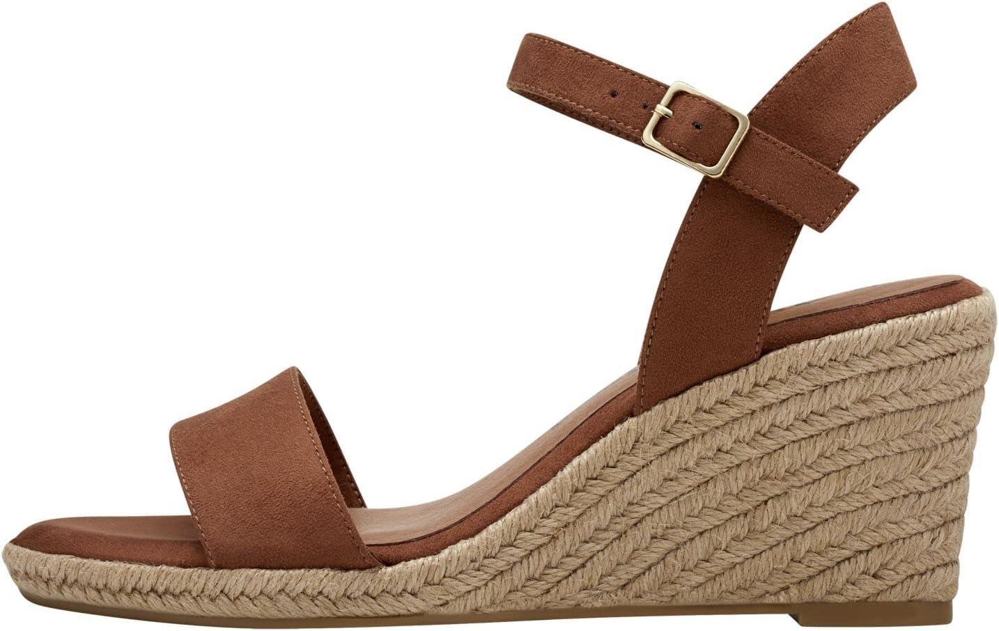 imageTamaris Femme Sandales Dame Sandales compensesTouch ItMarron Cognac