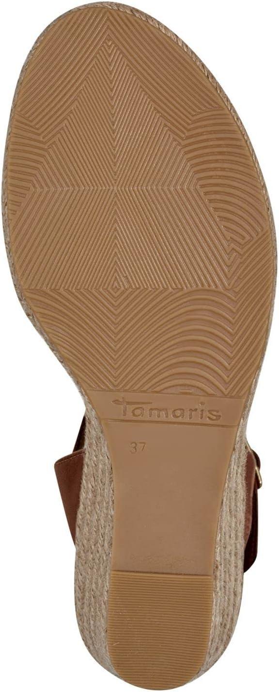 imageTamaris Femme Sandales Dame Sandales compensesTouch ItMarron Cognac