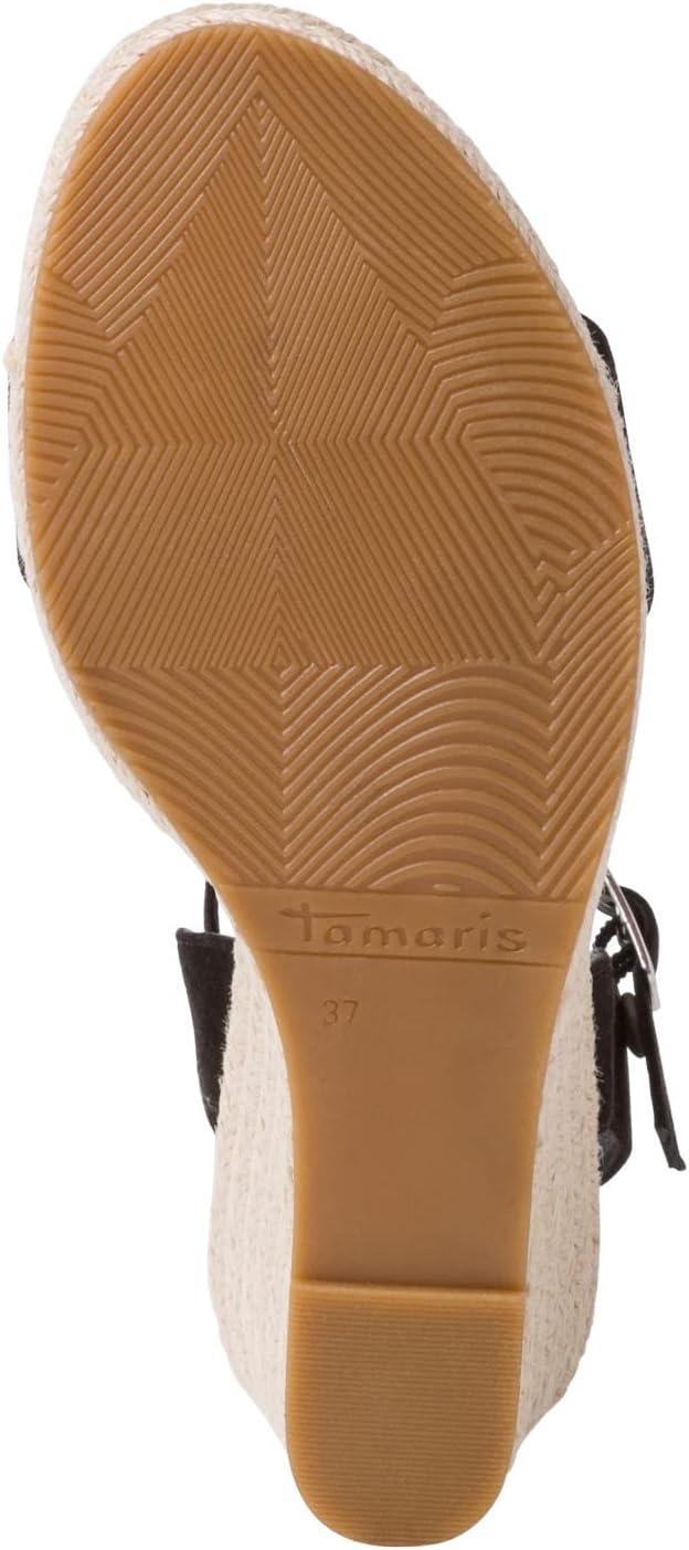 imageTamaris Femme Sandales Dame Sandales compensesTouch ItNoir