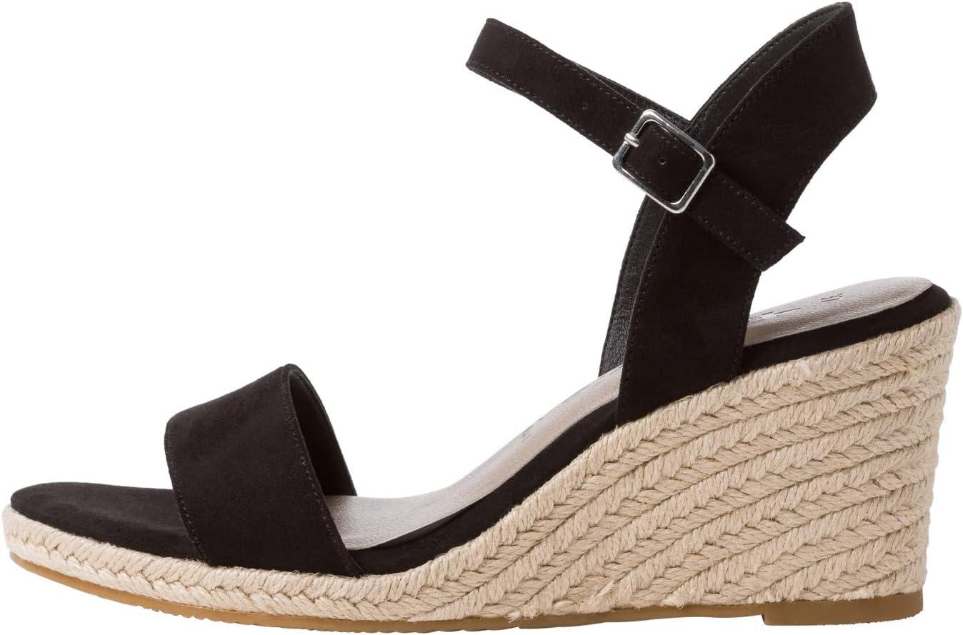 imageTamaris Femme Sandales Dame Sandales compensesTouch ItNoir