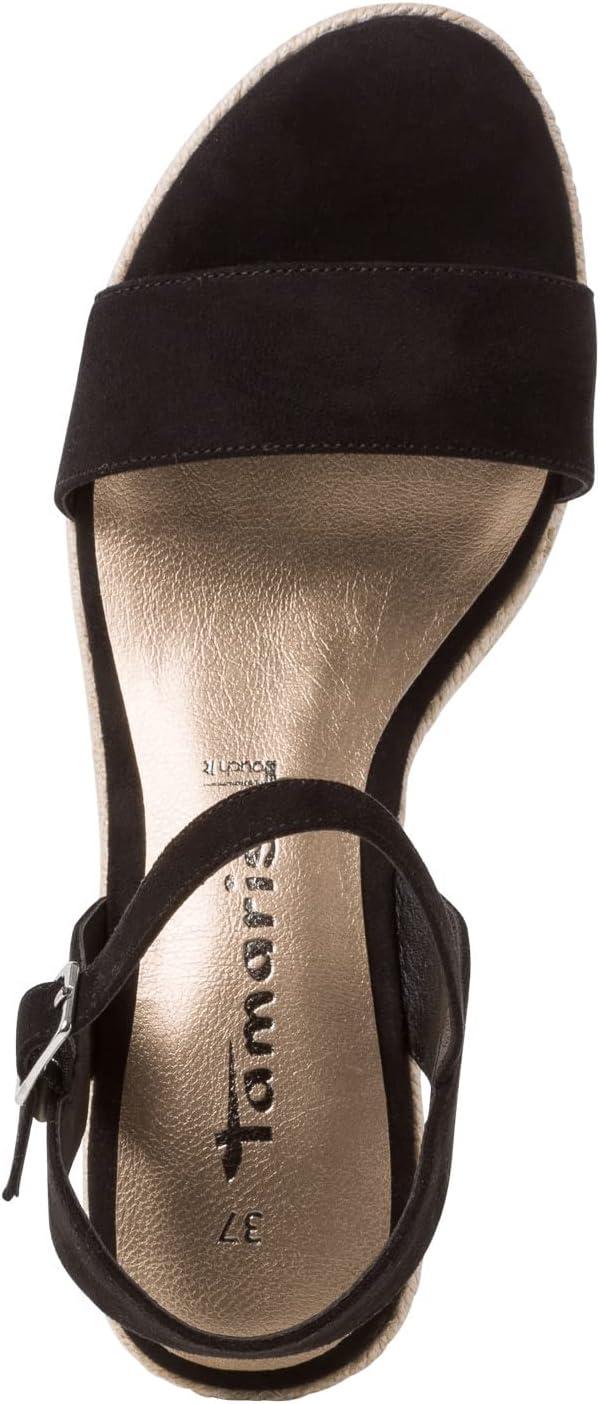 imageTamaris Femme Sandales Dame Sandales compensesTouch ItNoir