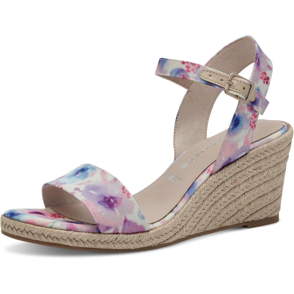 imageTamaris Femme Sandales Dame Sandales compensesTouch ItLilac Comb