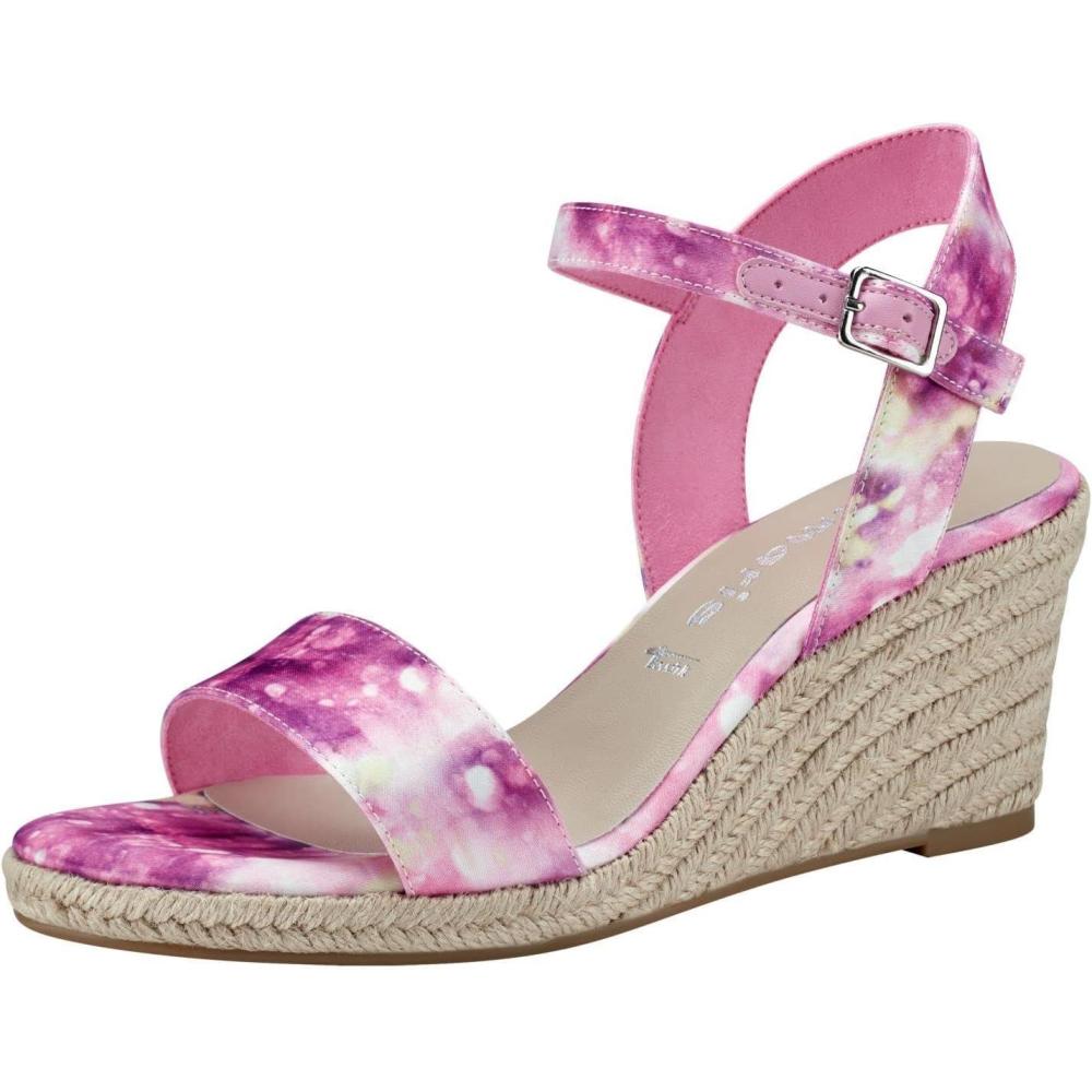 imageTamaris Femme Sandales Dame Sandales compensesTouch ItRose Comb