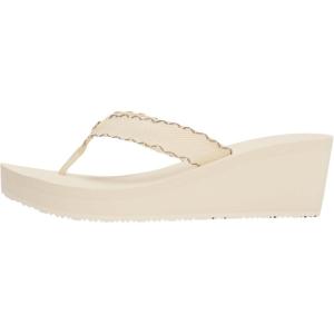 Tommy Hilfiger Femme Wedge Beach Sandal Fw0fw08738 Tongs(Beige Muslin)