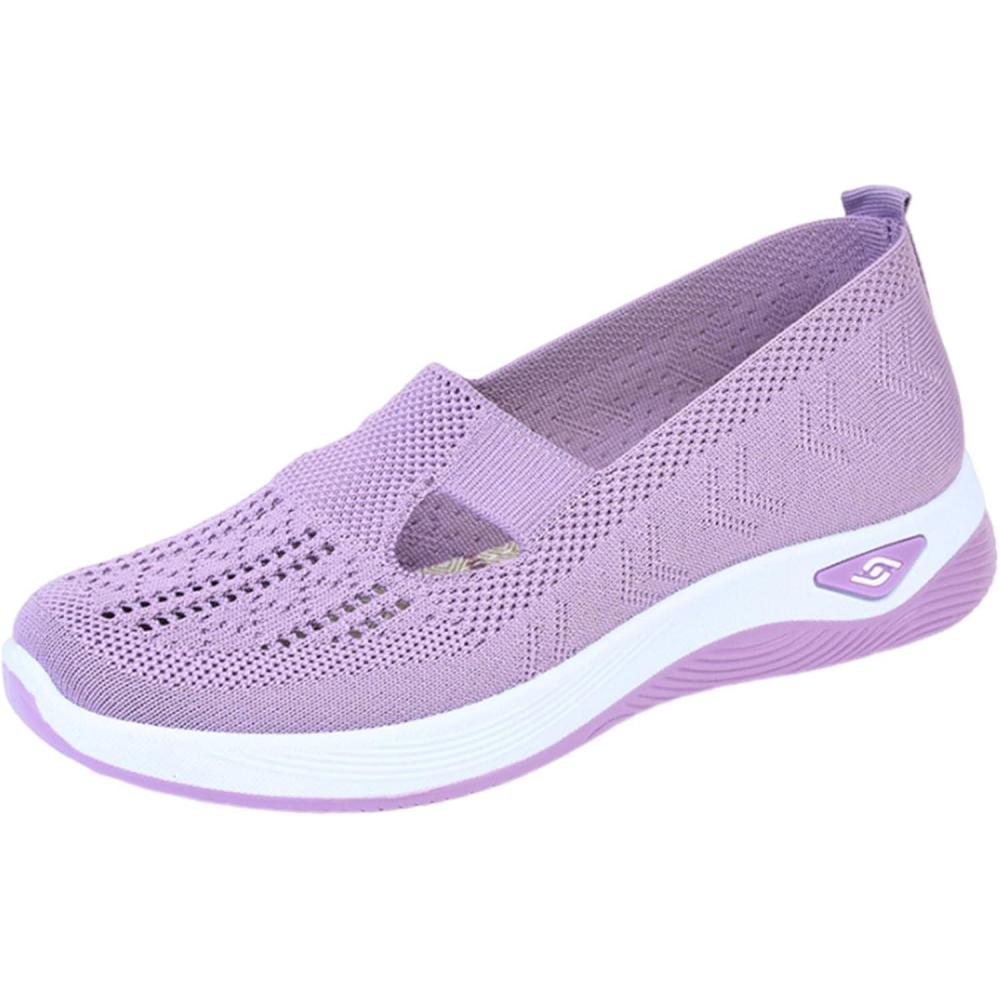 image2025 Chaussures Femmes Baskets OrthopDiques Plateforme pour Femmes Chaussuresde Sport Maille AntidRapantes Jogging Baskets OrthopDiques de Course LGRes et Respirantes Fitness Gym OutdoorA03rose