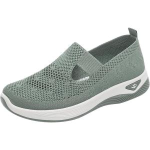 2025 Chaussures Femmes Baskets OrthopéDiques à Plateforme pour Femmes, Chaussuresde Sport Maille AntidéRapantes Jogging Baskets OrthopéDiques de Course LéGèRes et Respirantes Fitness Gym Outdoor(A04vert)