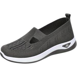 2025 Chaussures Femmes Baskets OrthopéDiques à Plateforme pour Femmes, Chaussuresde Sport Maille AntidéRapantes Jogging Baskets OrthopéDiques de Course LéGèRes et Respirantes Fitness Gym Outdoor(A01gris)
