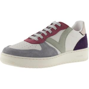 Victoria Basket Basse Madrid Effet Cuir & Pièces Multicolores Croûte De Cuir & Arrière Métallisée 1258240 pour Femme(Lavanda)