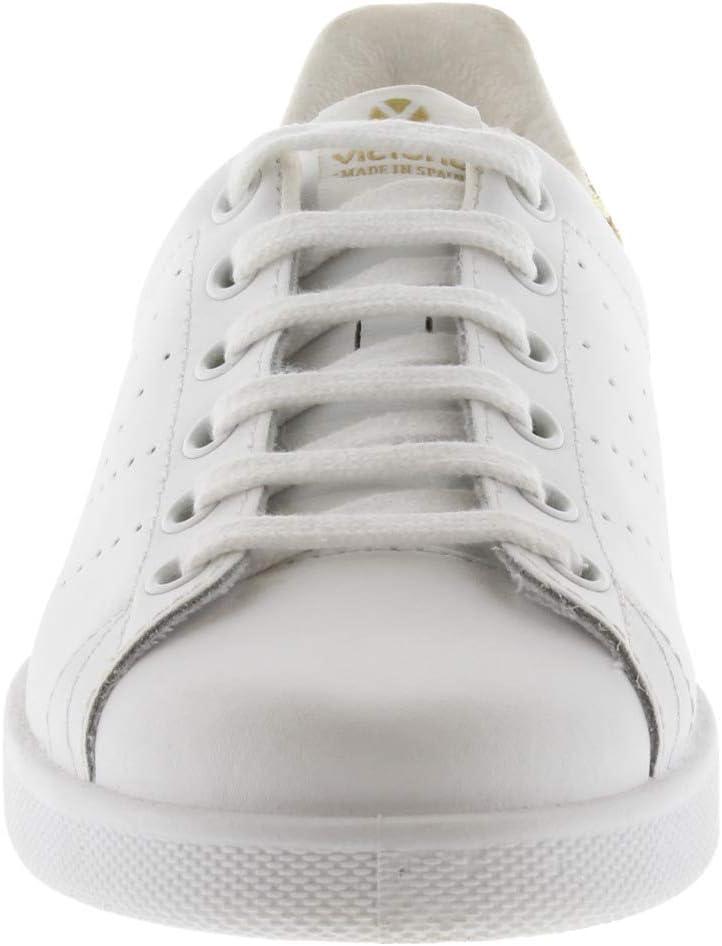 imageVictoria Basket Basse Tenis Cuir ampamp Arrire Paillet ampamp Logo Perfor 1125104 pour FillesDor